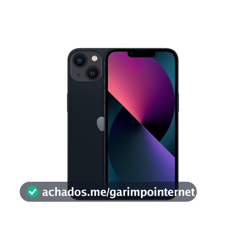 Usado: iPhone 13 128GB Preto Bom - bateria 70% - Trocafy - Apple
