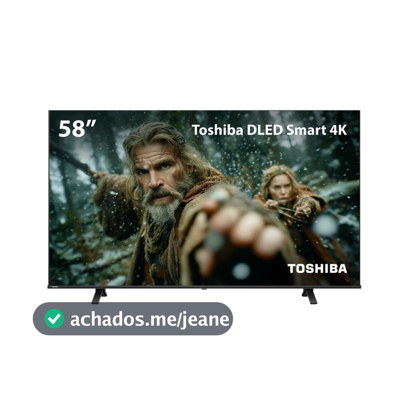 Smart TV DLED 58 4K Toshiba VIDAA 3HDMI 2USB Wi-Fi