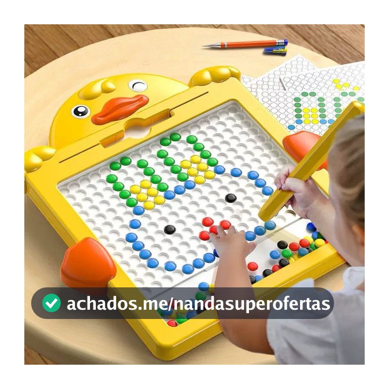 Tábua de Desenho Magnético Colorida para Crianças com Folhetos Criativos: Brinquedo Educacional, Estimulante e Interativ