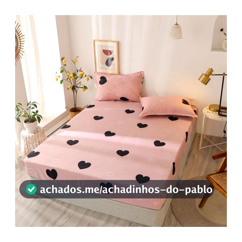 Jogo Lençol Casal e Queen Kit 3 Peças, Solteiro 2 Peças Lençol Com Elástico e Fronhas Estampa Sortidas Promoções !!