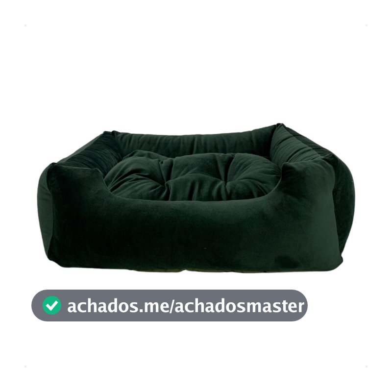Cama Caminha Pet Suede Enchimento Siliconado e Zíper Removível