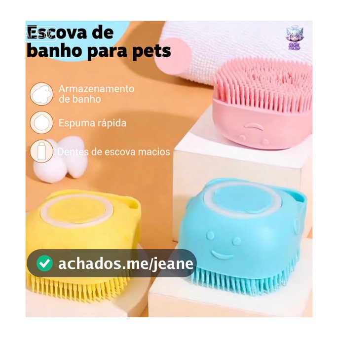 Escova de banho para cães, escova de massagem para gatos, ferramentas de limpeza, produtos para esfregar e lavar