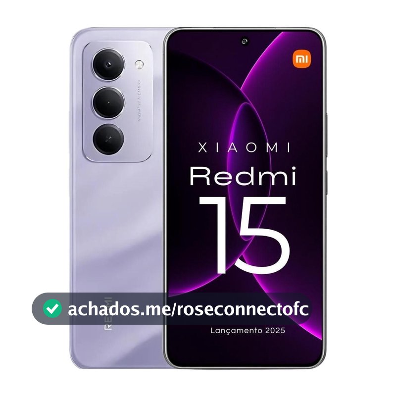 Smartphone Xiaomi Redmi 15 256gb / 128gb Versão Global Original Envio Imediato (PELÍCULA CORTESIA)