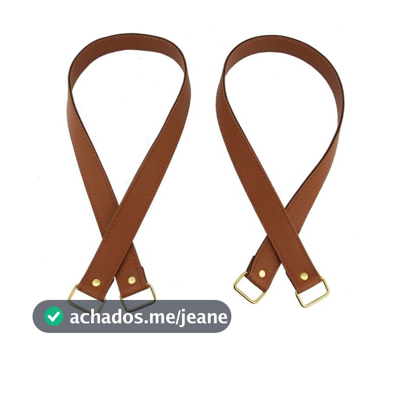 ALCAS DE OMBRO CROCHÊ QUADRADA (par) PARA BOLSAS