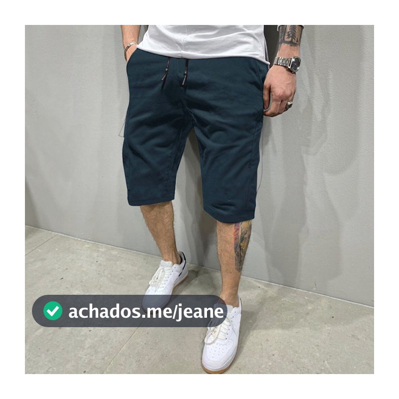 Bermuda Sarja Colorida Premium Masculina Casual Slim Fit Confortável Diversas Cores Moda Masculina Alta Qualidade