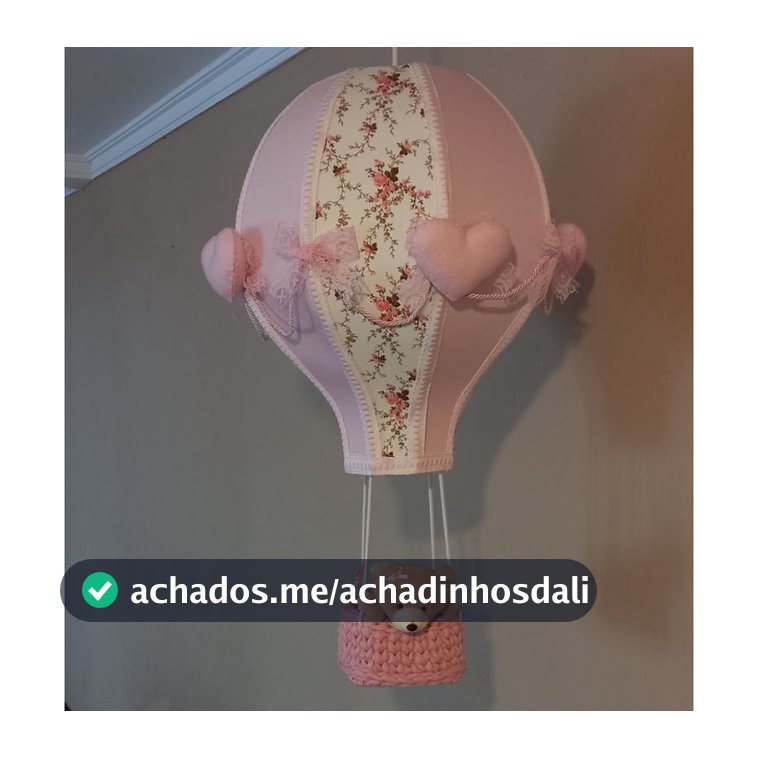 lustre bebe balão bolinha ursa rosa floral