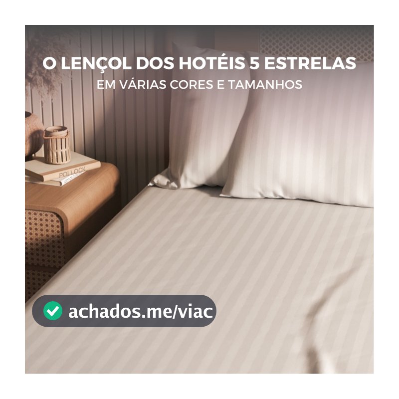 Jogo de Lençol Padronado 500 Fios Cama Solteiro Casal Queen King Micro Percal Penteado
