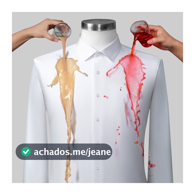 Camisa Social Masculina Manga Longa Não Amassa Slim Estilosa BROSSARD Blusa Respirável Impermeável