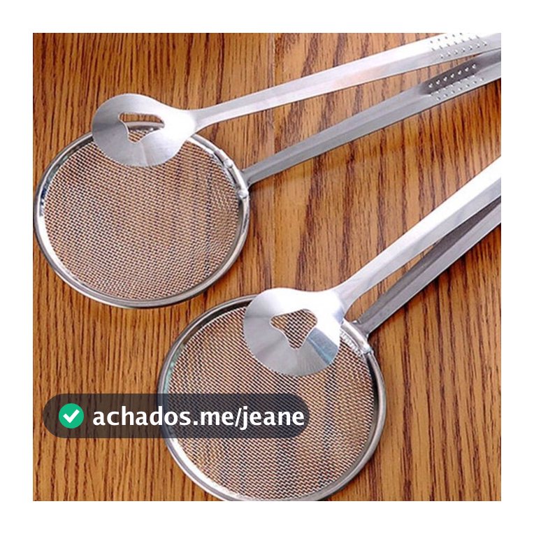 Escumadeira Para Fritura Com Pegador Inox 28,5cm
