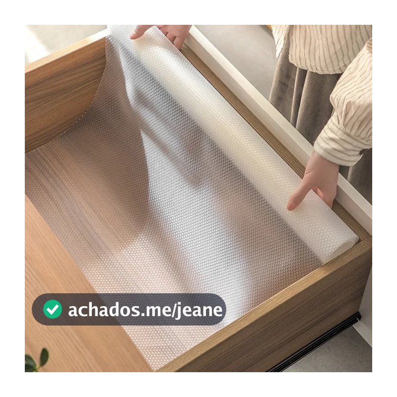 Forro de Gaveta Armários 1/2/3 e 4 rolos 30cmx150cm Antiderrapante Geladeira Mofo Impermeável