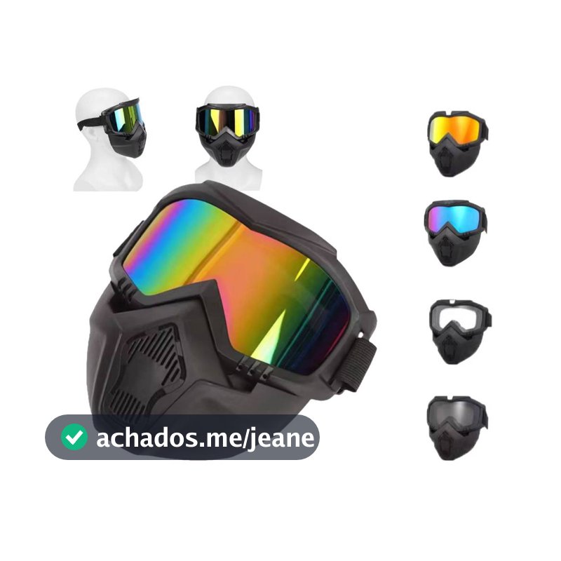 MÁSCARA Óculos Motociclista Motocross Bike Trilha NOVA