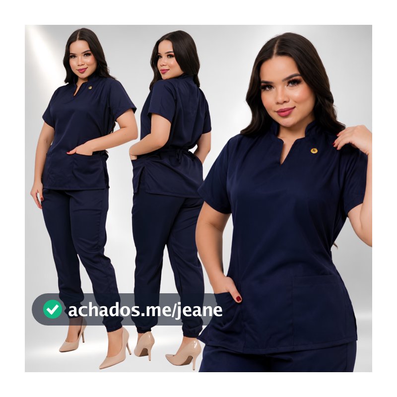 Pijama Cirurgico Feminino Jogger Gabardine Luxo Scrub Premium Farda Medica Roupa Para Enfermagem