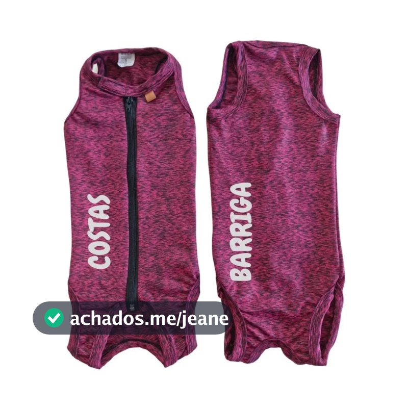 Roupa Pós Cirúrgica Protetora Pet Premium Castração Fêmea Todos Tamanhos 00 a 15 Para Cães e Gatos