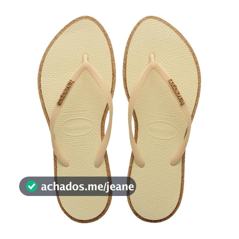 Chinelo Havaianas Slim Point Glitter