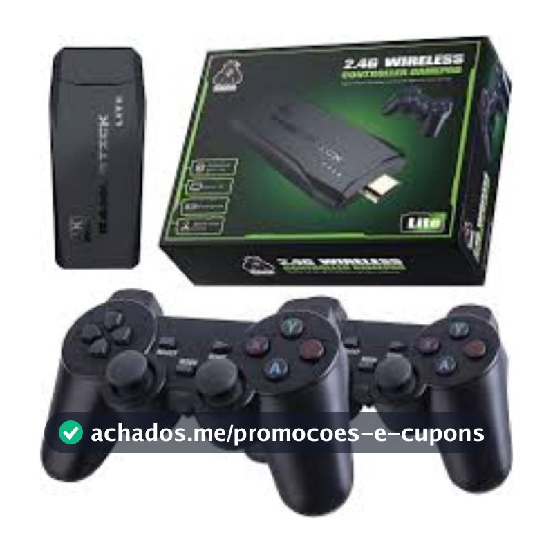 Video Game Stick 4K Original 64G - 10.000 Jogos e Controle Sem FioLeia o anúncio