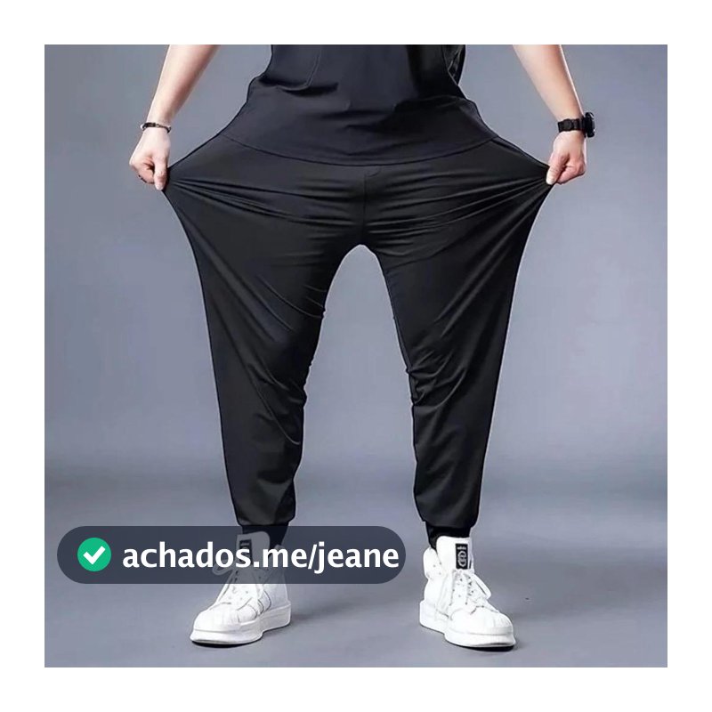 Calça Jogger Masculina Tactel Elastano Dry Fit Academia Treino Corrida Fitness Slim Leve Punho Plus Size P ao G4