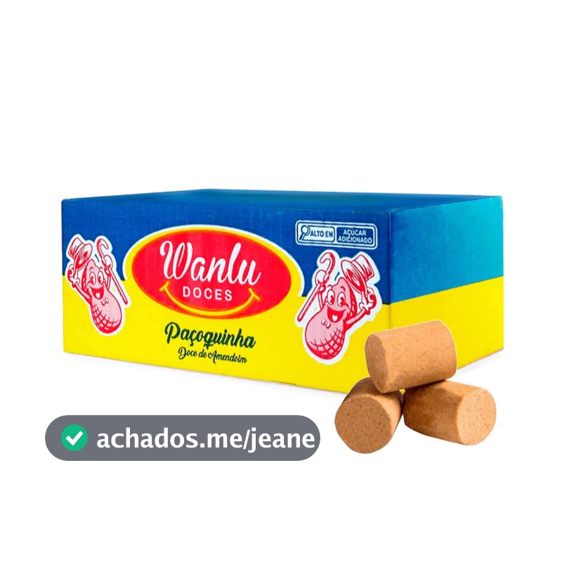 Paçoca 100 unidades caixa