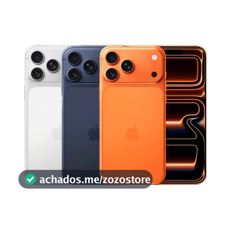 Celular Apple iPhone 17 Pro Max 256GB Câmera Tripla Fusion de 48MP Tela 6.9" Super Retina XDR 5G NFC