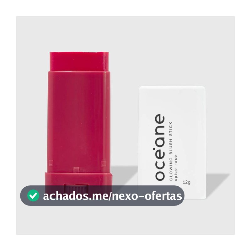 Blush em Bastão Rosa - Glowing Blush Stick Spice Pink Océane Limited 12g