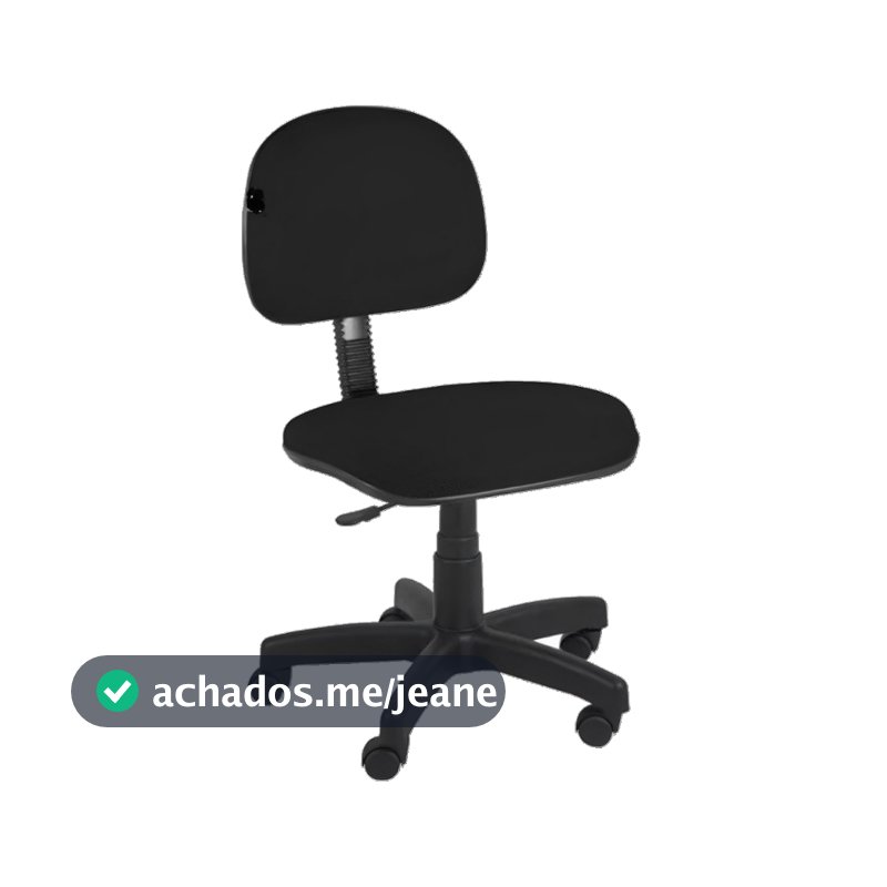 Cadeira Secretária Giratória de Escritório Espuma Injetada Home Office Tecido - Direto de Fábrica