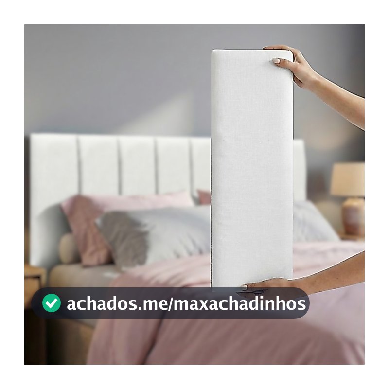 Cabeceira Cama Box Queen Modular Estofada Autocolante 50x20 Kit Placas Painel Quarto
