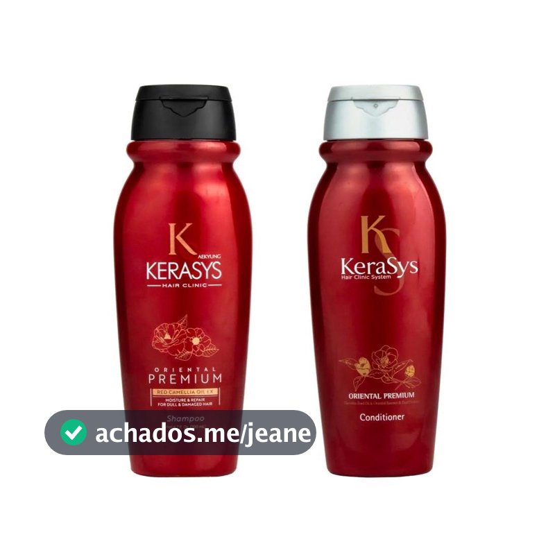 Kit Shampoo e Condicionador Kerasys Red Camellia Oil Oriental Premium