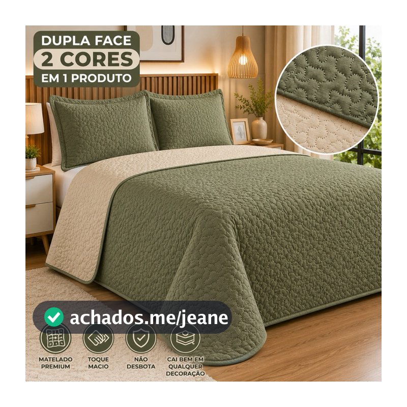 Kit Cobre Leito Dupla face Casal Queen Aconchegante 2,60x2,40 – Toque Suave e Sofisticado