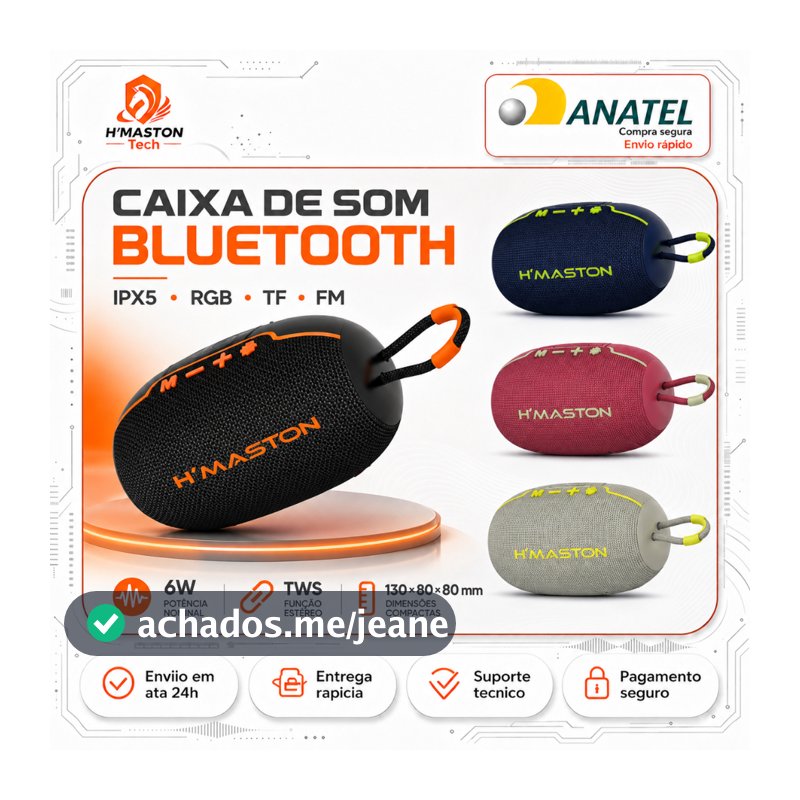 H'MASTON AM57 Caixinha De Som Bluetooth Caixa De Som Bluetooth Portátil Som Caixa Bluetooth Caixa Som Caixa Bluetooth