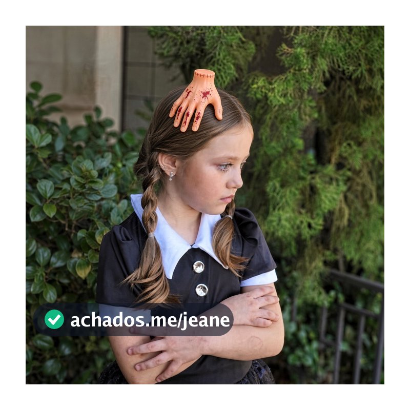 Presilha Mãozinha Família Addams Cosplay Acessório Cabelo Feminino Estilo Gótico