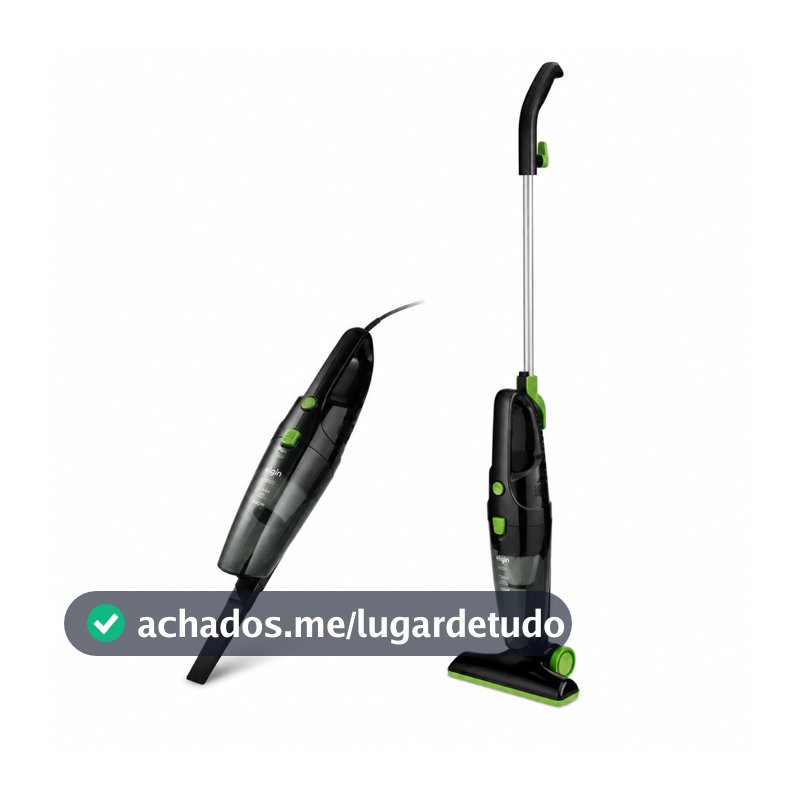 Aspirador de Pó Vertical 2 em 1 Portátil Elgin 1500W Preto