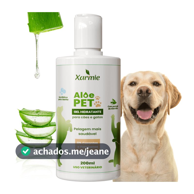 Tratamento Coceira Lambedura Hidratante Antisséptico Natural Cães Pata Focinho e Pelo 200g Aloe Pet