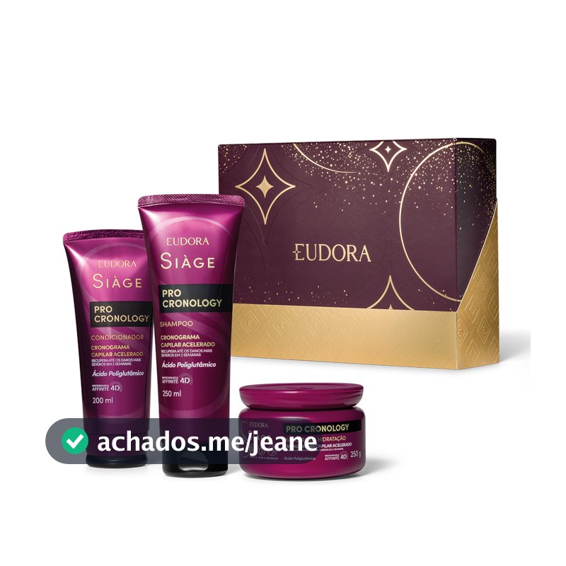 Kit Eudora Siàge Pro Cronology (3 Produtos)