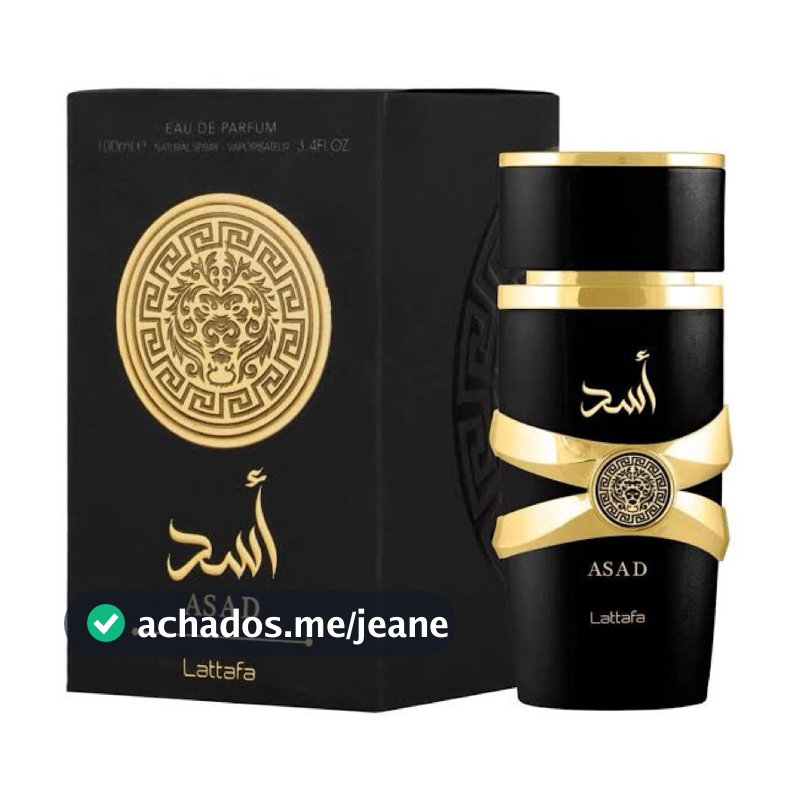 Perfume Árabe Asad Black EDP 100ml com selo