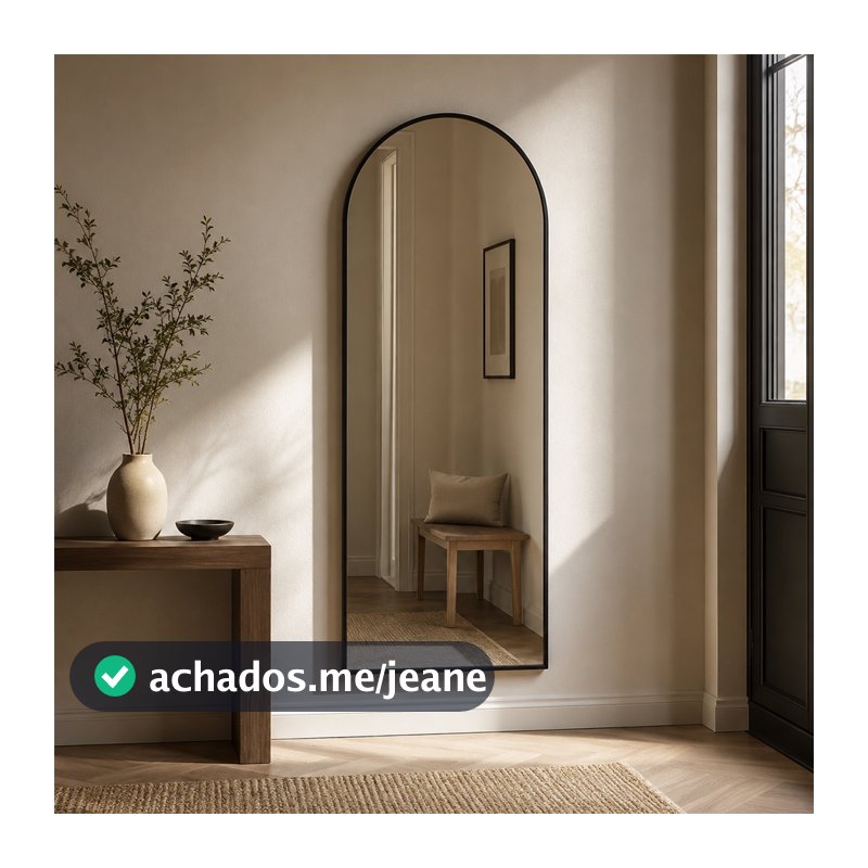 Espelho Portal Decorativo 160x70cm Corpo Inteiro Grande Para Sala Quarto Hall Banheiro