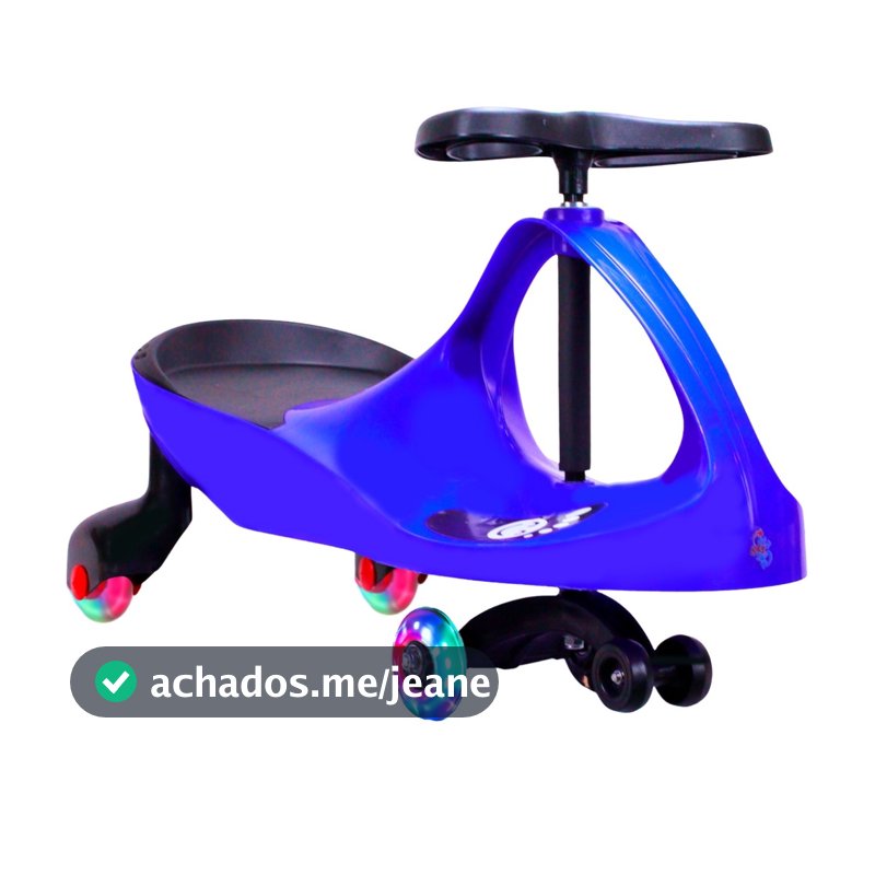 Carrinho Rolimã Zig Zag Car 360 Roda Led - Castela Brasil