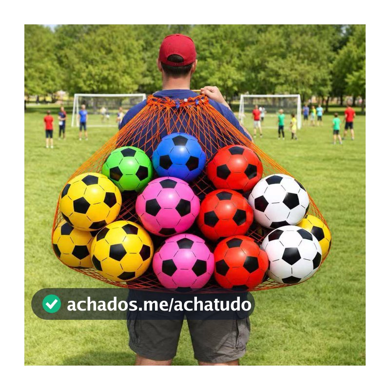 PACOTE PROMOCAO COM 6/10/15/20/25/30 Unidade Bola De Vinil Modelo Futebol 22cm Cores SORTIDO