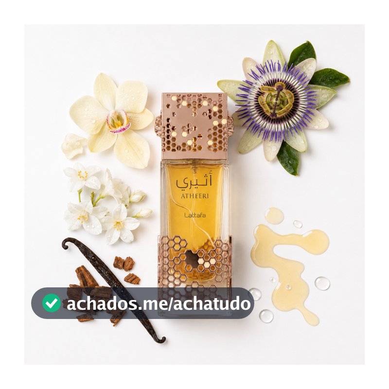 Perfume Árabe  Atheeri EDP 100ml Feminino Suave e Aéreo Longa Duração