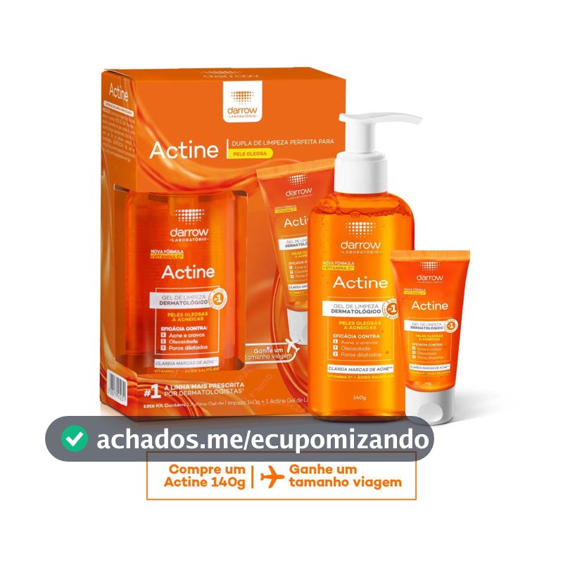 Kit Actine Darrow Gel de Limpeza 140g e Ganhe Gel de Limpeza 40g