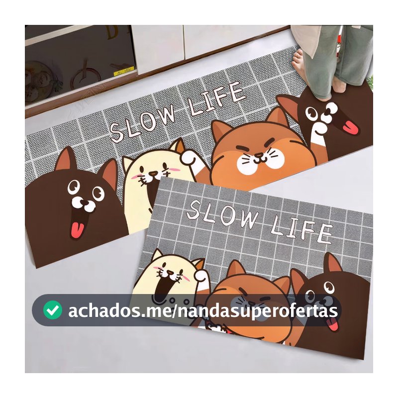 Kit Tapete Jogo Passadeira Cozinha Belga Antiderrapante 2 Peças Em Promoção