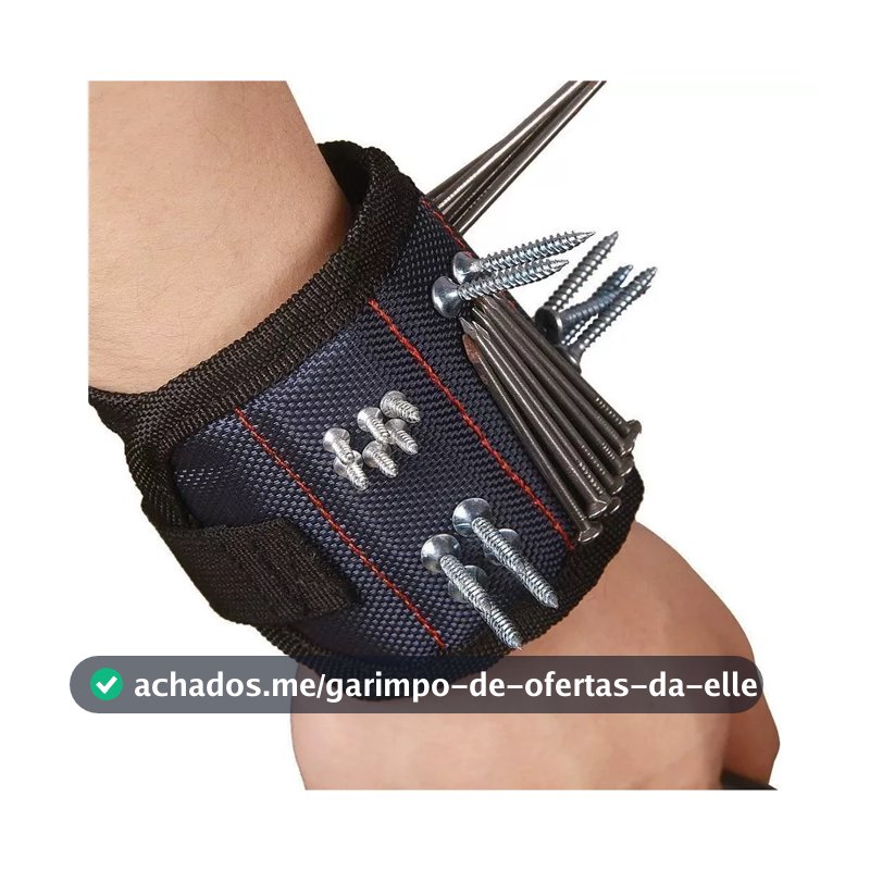 Pulseira Magnética Ima Segura Prego Parafuso Agulha Pratica