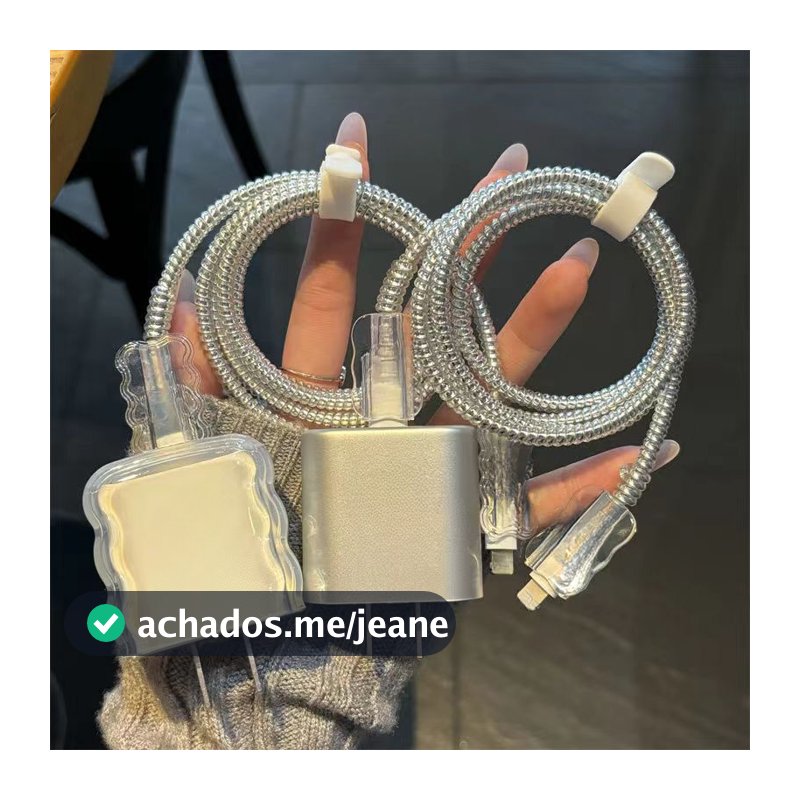 Protetor De Bobinador De Cabo Transparente Para IPhone 18W 20W Cobertura Do Carregador Caixa De Carregamento Rápido De Dados Cabeça De Fio Proteção Anti-Mordida