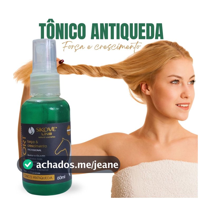 Tônico Antiqueda Fio Fort Skove Line 60ml Força e Crescimento | Biotina, Pantenol, Vitaminas