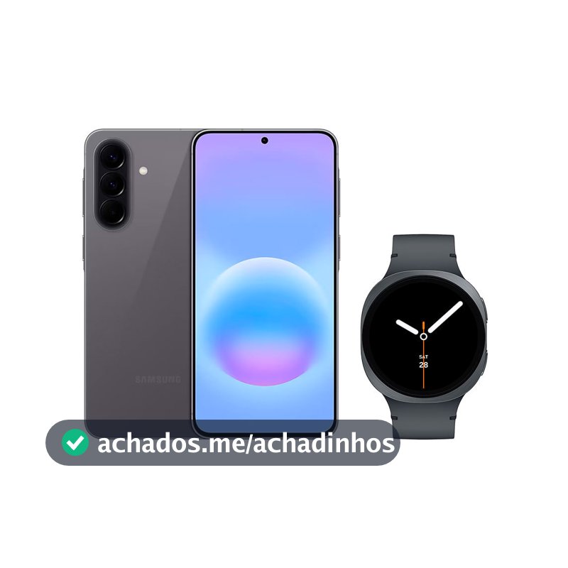 Galaxy A57 5G (256GB) - Cinza + Galaxy Watch8 BT 44mm - Grafite
