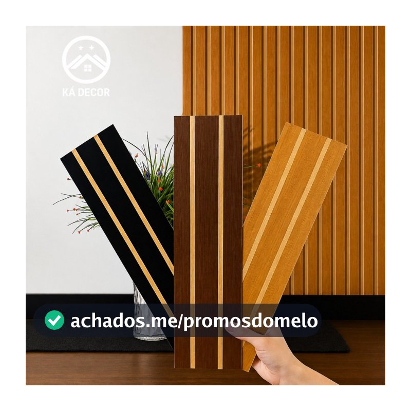 Kit Até 100 Placas Ripada Decorativo Adesivo Painel Mdf Alta Qualidade Premium 45x11cm