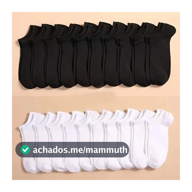 Kit 3/6/12/18 Pares de Meias Soquete Cano Curto Masculina Feminina Unissex varejo