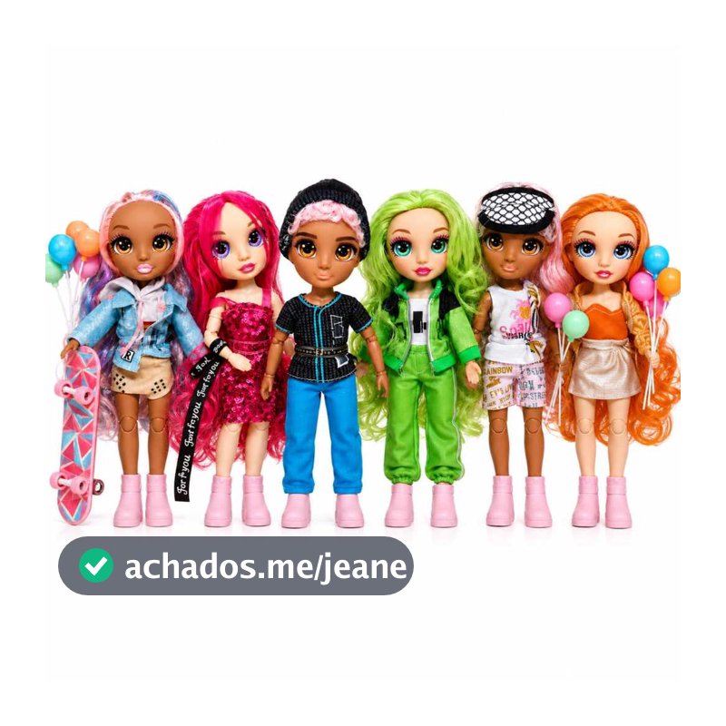 Kit 6 Boneca Rainbow High Junior High Jade Hunter Articulada