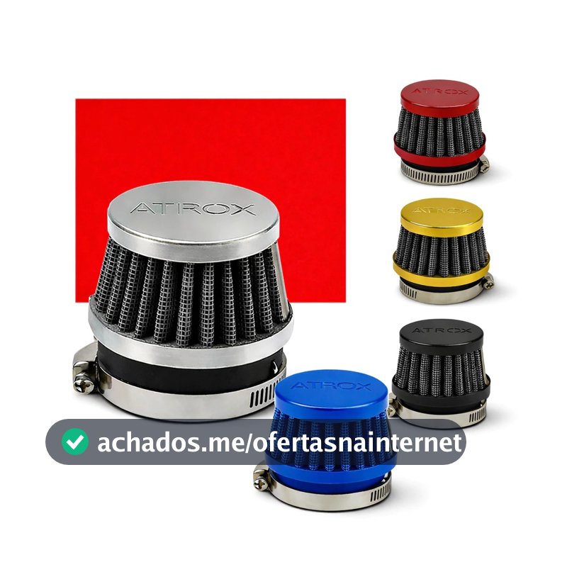 Filtro De Ar Moto Esportivo Reto Universal Com Adaptador
