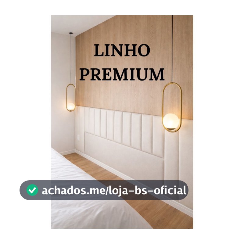 Cabeceira de Cama Modulada de casal Queem King Estofada fácil instalar
