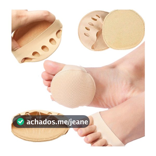 Kit 2 Unids. Protetor Peito de Pè Redondo p/Conforto Macio Proteção Dores nos Pés