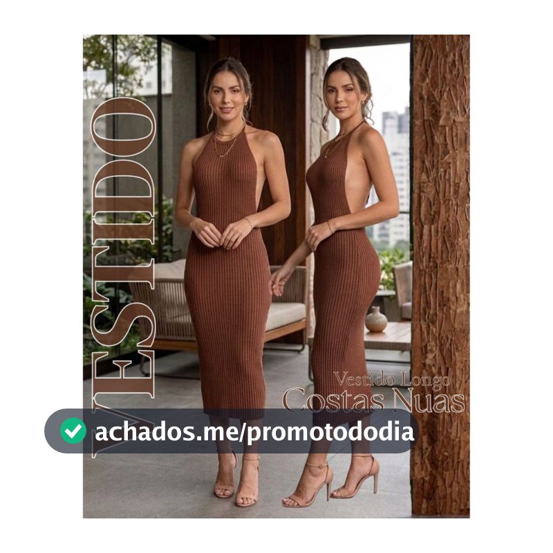 Vestido Midi Feminino Tricot Canelado Cordão Com Amarração Frente Única Costas Nuas Elegante Verão